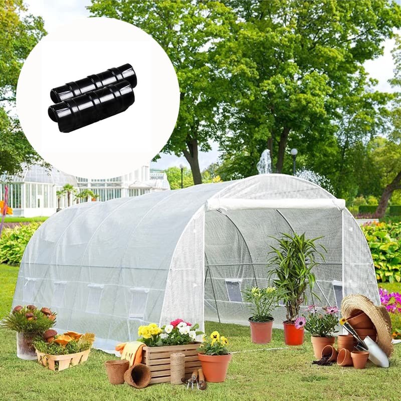 60PCS Greenhouse Clips Greenhouse Clamps Black Plastic Clamps Garden 1 1/4 Inch