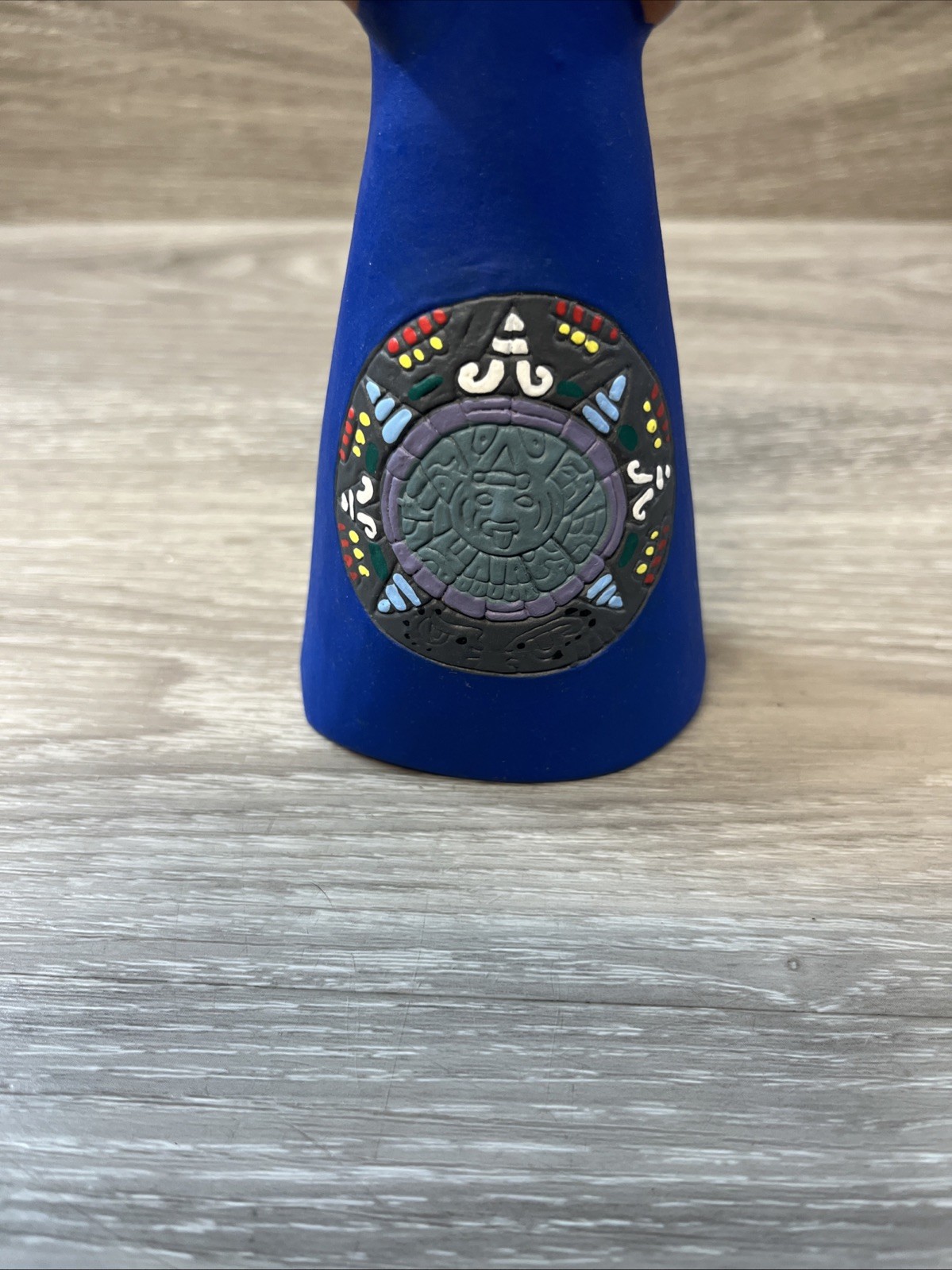 Myan/Mexican terracotta clay sculpture 7” Tall Women