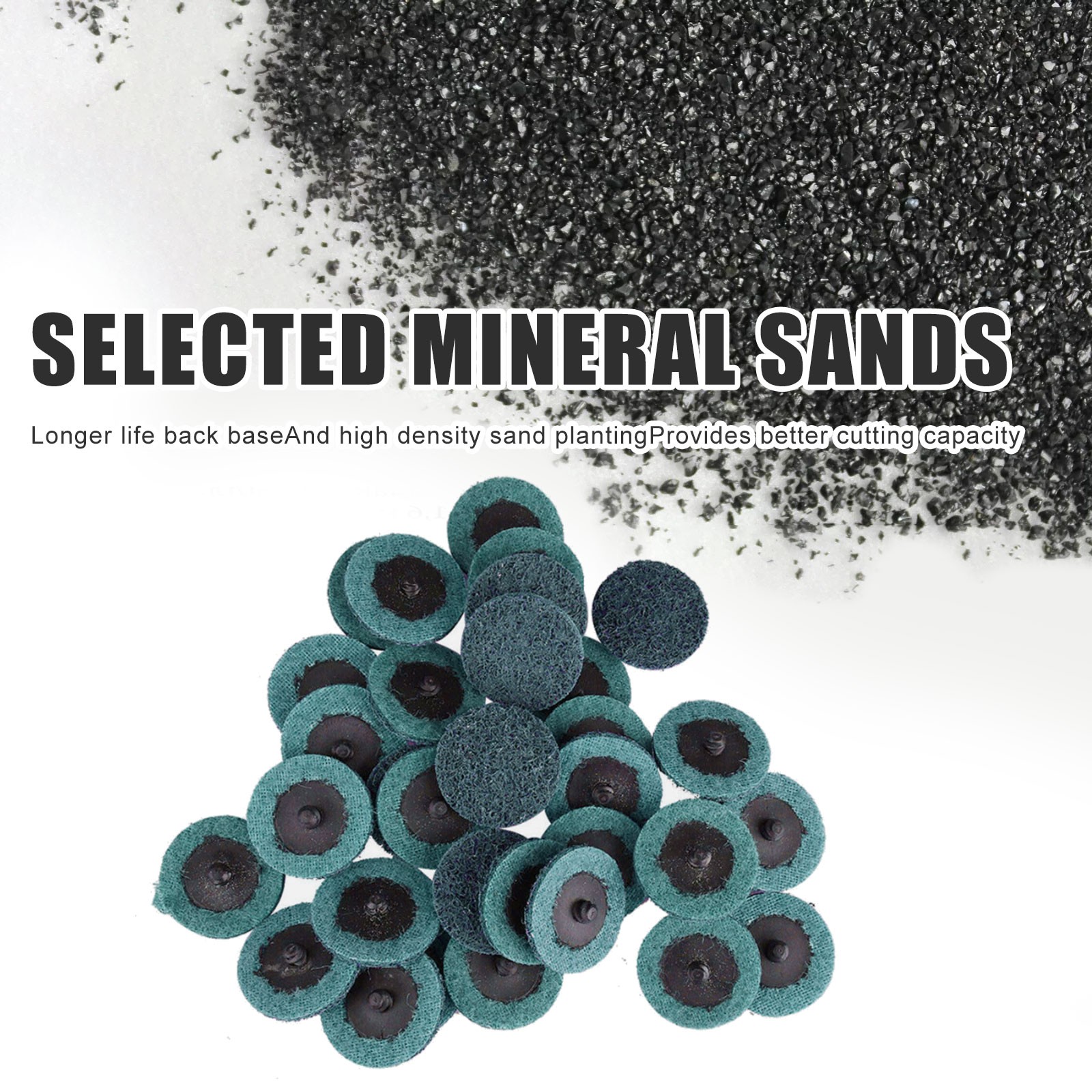 50PCS 2 inch Fine Surface Conditioning Discs Roll Lock Die Grinder Sanding Pads