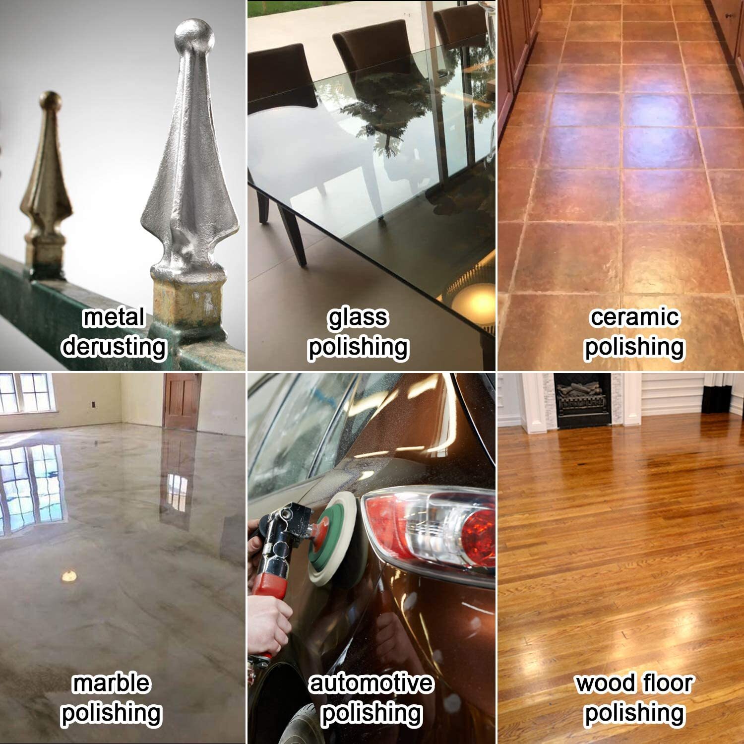 10Pack 4 in Wool Polishing Discs Finishing Wheel Buffing Pads for Angle Grinder