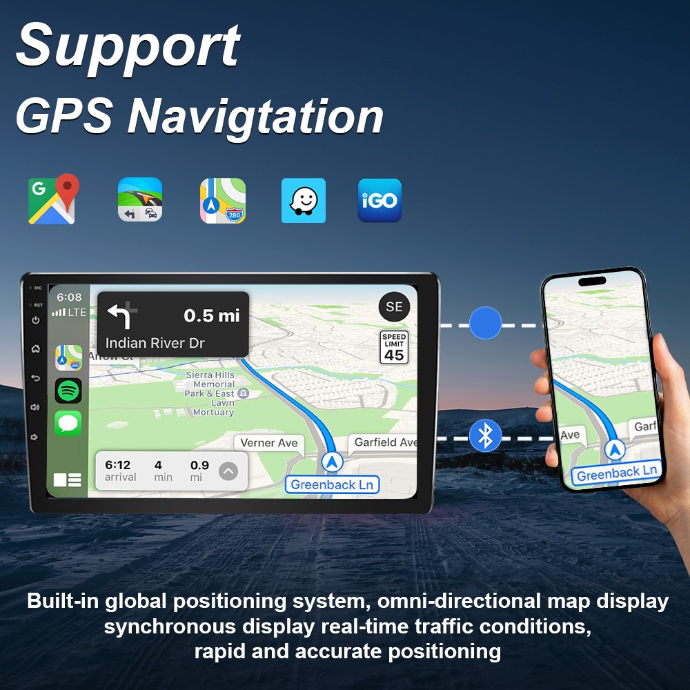 For Fiat 500X 2014-2020 Radio Car Multimedia GPS Carplay Stereo Video Navi Atuo