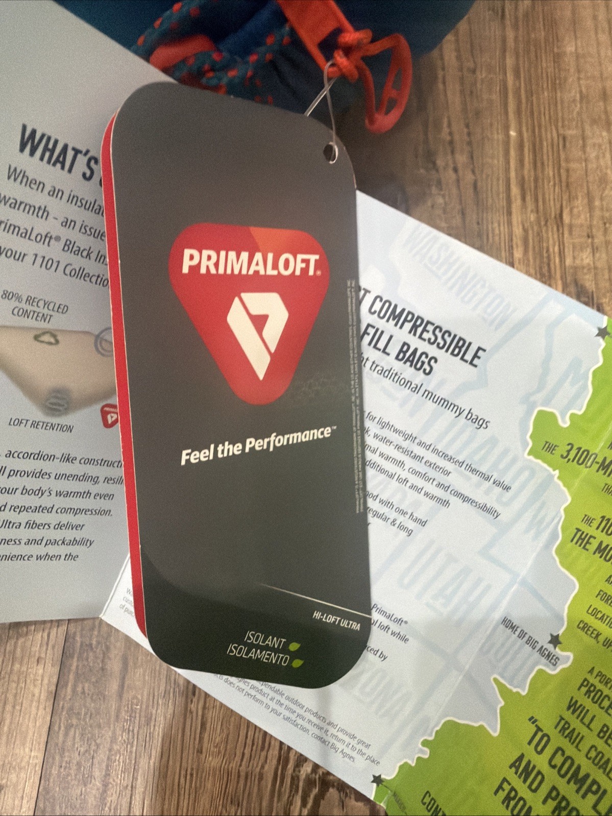 Big Agnes UL Dumont SL 1100 Primaloft Mummy Insulated HI-LOFT ULTRA Sleeping Bag