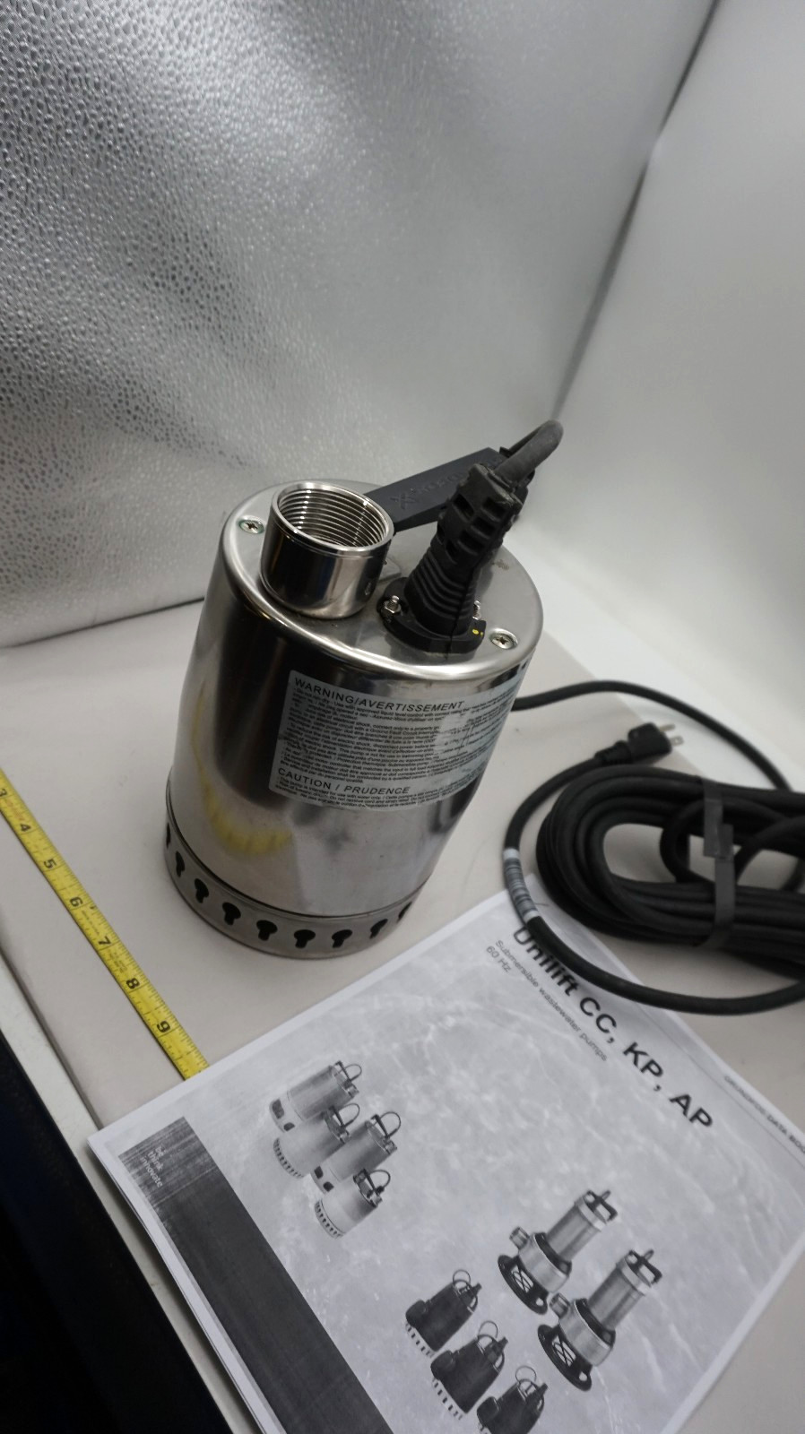 Grundfos KP250-M-1 Unilift Submersible Pump 115V, NOB free ship USA