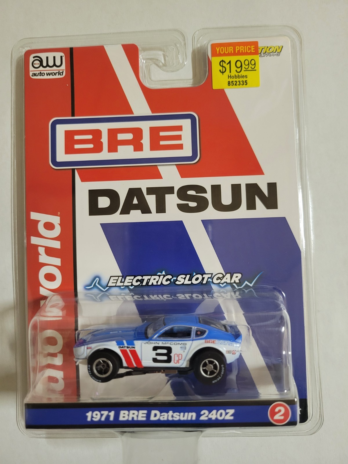 Auto World 1971 BRE Datsun 240Z #3  HO Scale Slot Car SC404