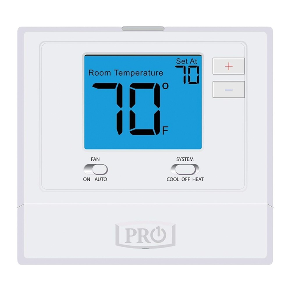 PRO1 IAQ T701 Digital Non-Programmable Thermostat, Single Stage, 1 Heat - 1 Cool