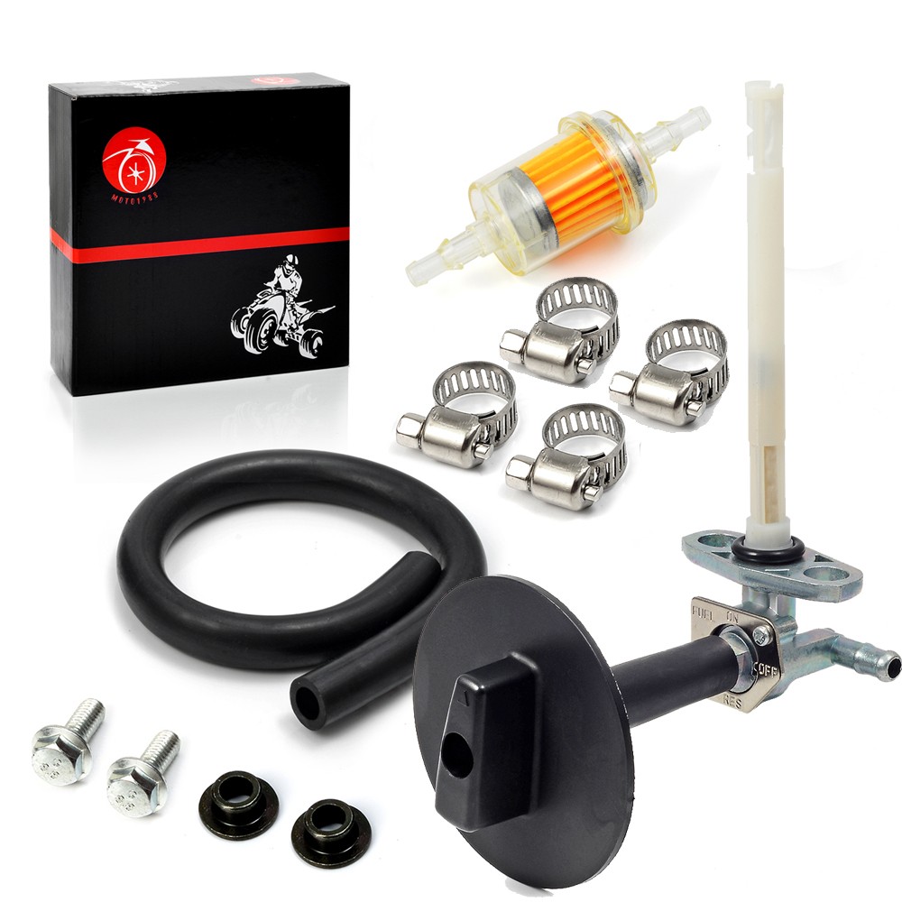 Tank Fuel Valve Petcock With Lever Screws For Honda Rancher 350 TRX350 2000-2006