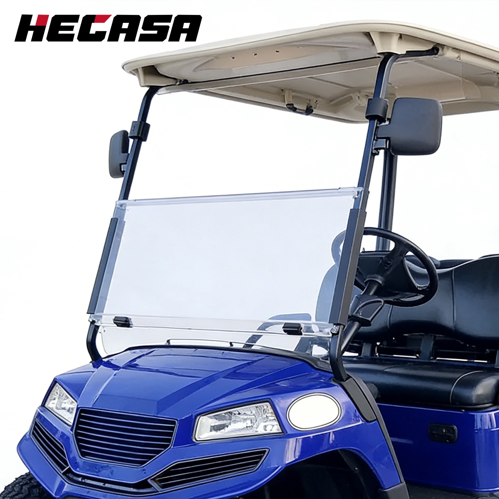 For Yamaha G29 Drive 2007-2016 Clear Folding Golf Cart Windshield Windscreen