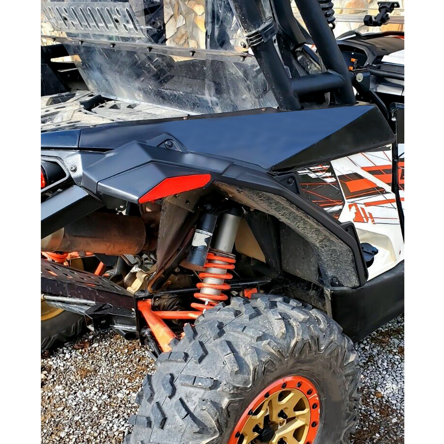 Rear+Front Fender Flares For 2013-2016 CAN AM Maverick Max 1000/1000R #715001323