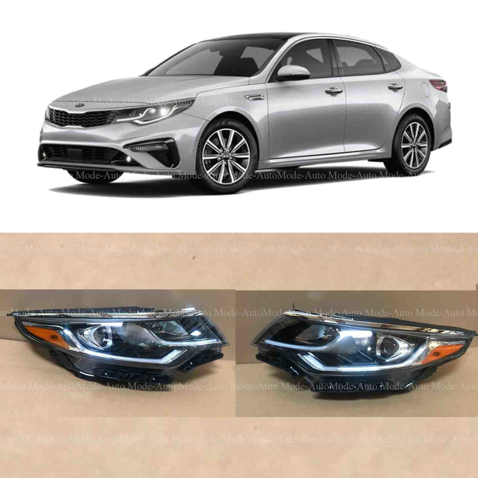 Headlight for 2019 2020 Kia Optima 92101-D5500 92102-D5500 Projector LED DRL 2pc