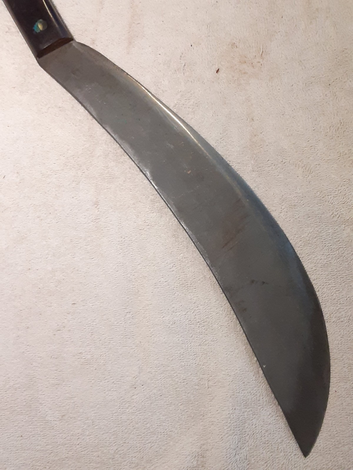 Vtg WWI Military 20" Collins 1005 Bolo Machete Knife W Leather Sheath