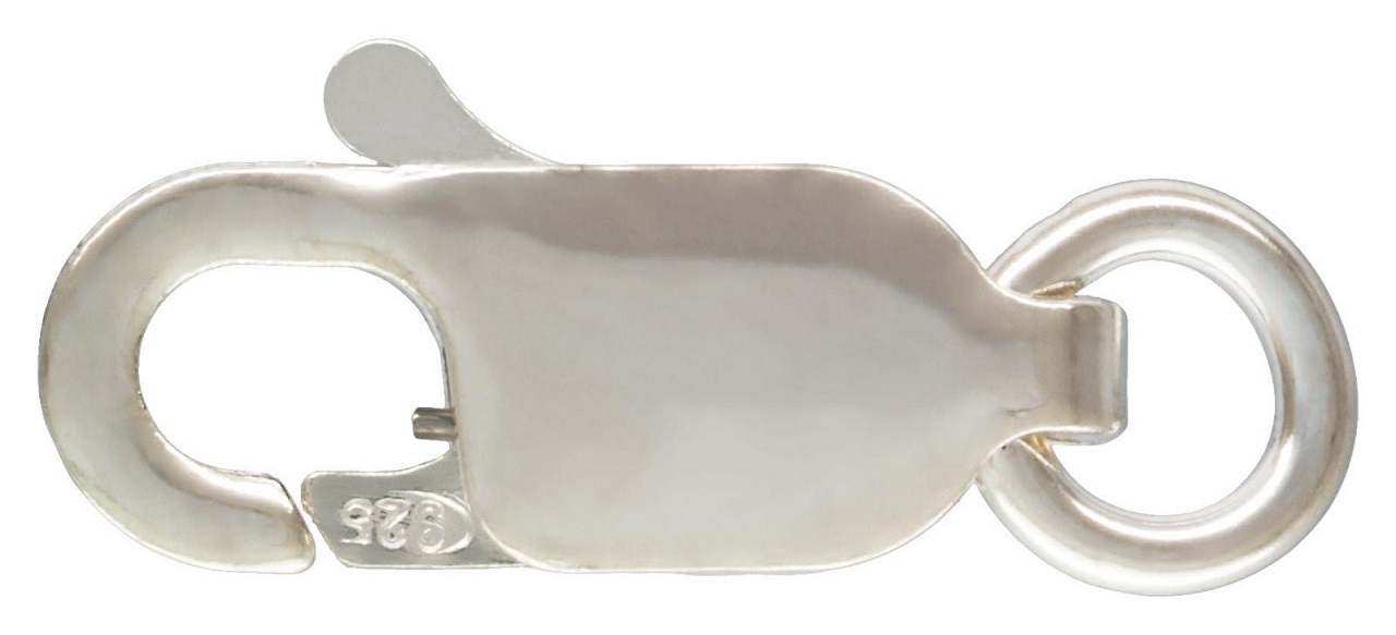 Sterling Silver, 925 Lobster Claw Clasp 2 styles - 7 sizes 8mm - 18mm 1 PC-10 PC