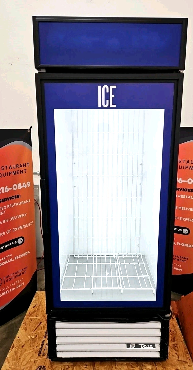 2019 TRUE Single Glass Door Freezer/Ice Merchandiser GDIM-26NT-LD - TESTED!