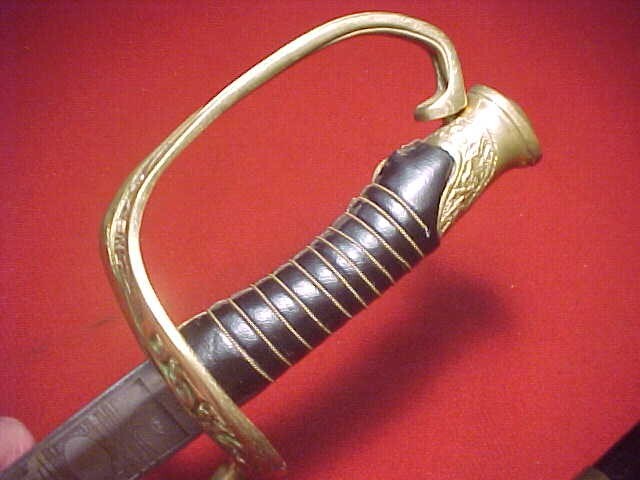 US MODEL 1850 STAFF & FIELD OFFICERS SWORD W/SCABBARD ~ QUALITY REPRODUCTION