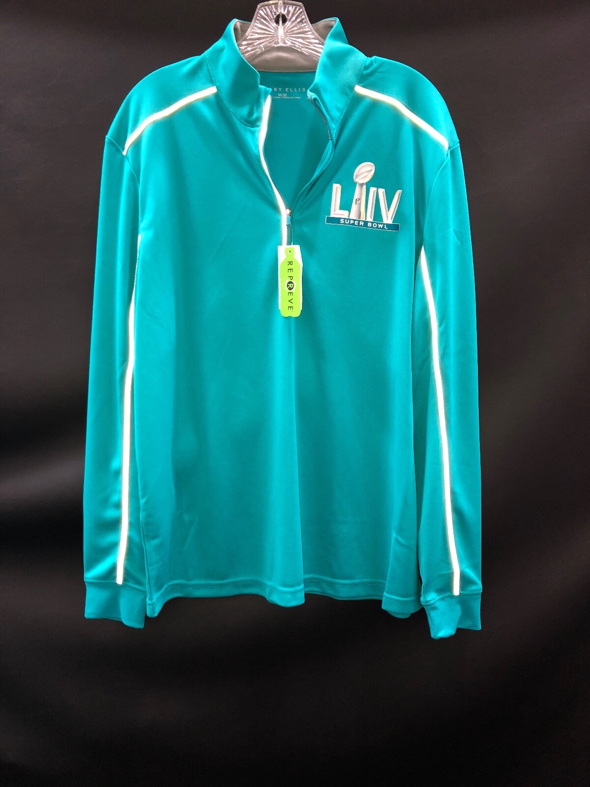 SUPER BOWL LIV MIAMI LONG SLEEVE DRI-FIT ZIP UP PERRY ELLIS BRAND NEW CHIEFS WIN