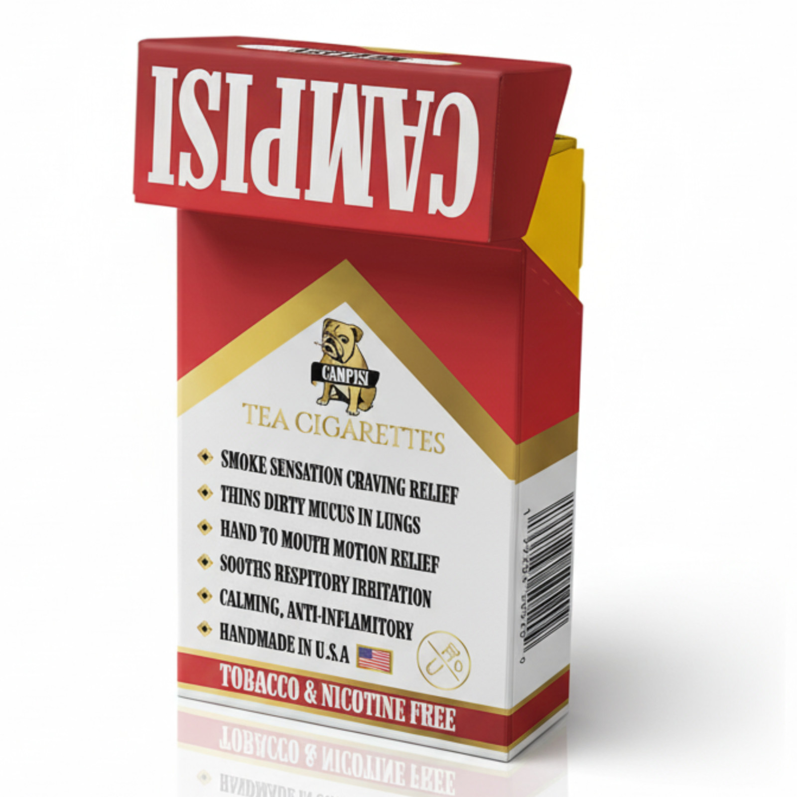 Campisi Original Mullein Tea, Nicotine Free, Tobacco Free, Cessation aid, detox