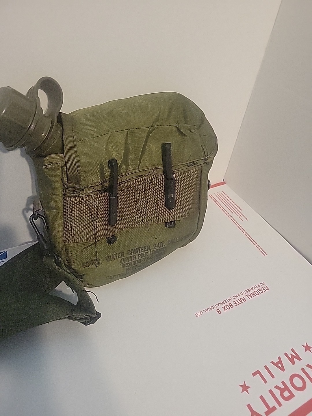 Military Insulated Pouch with Canteen 2 Quart Capacity