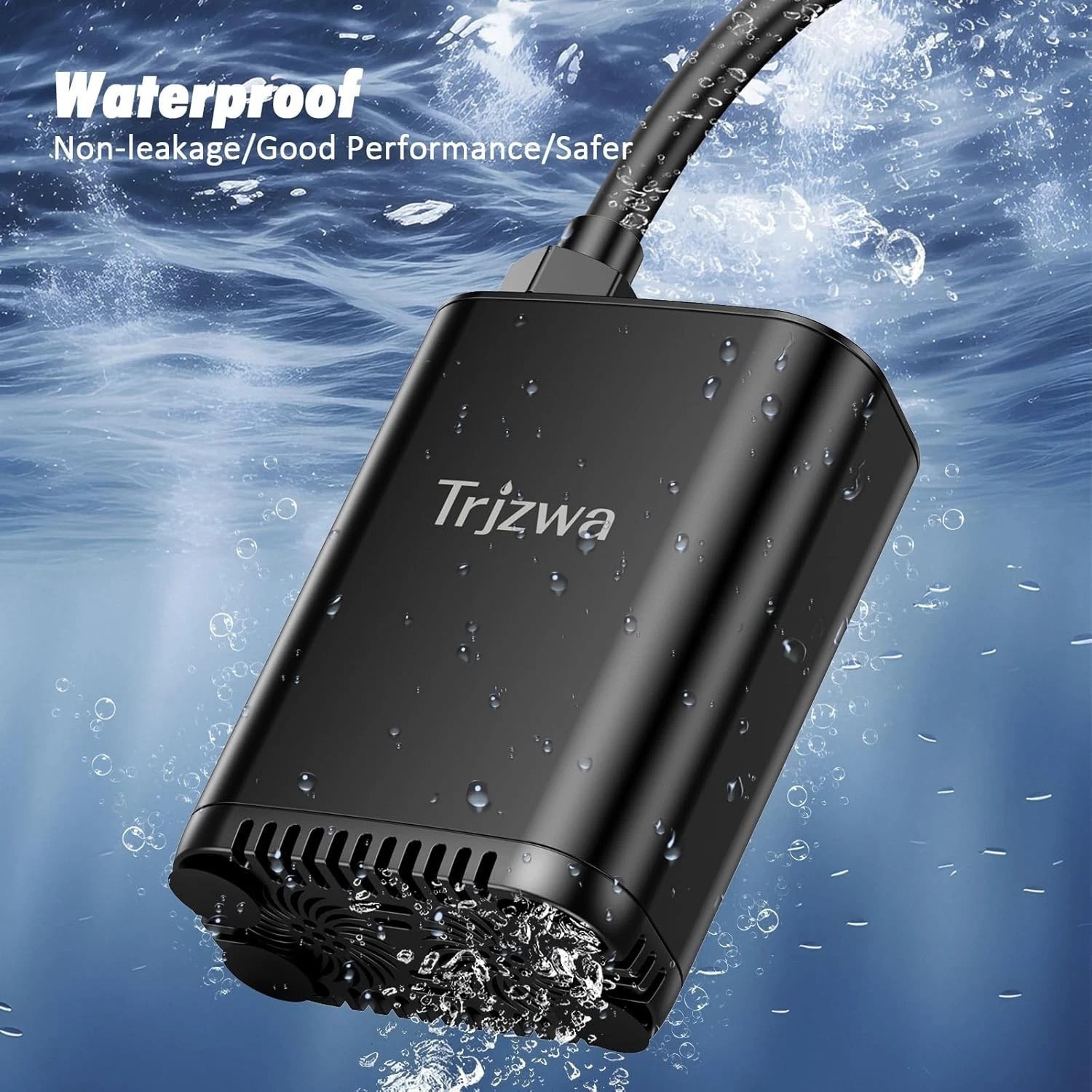 Portable Camping Shower Pump Rechargeable, Adjustable Shower Head Outdoor Travel