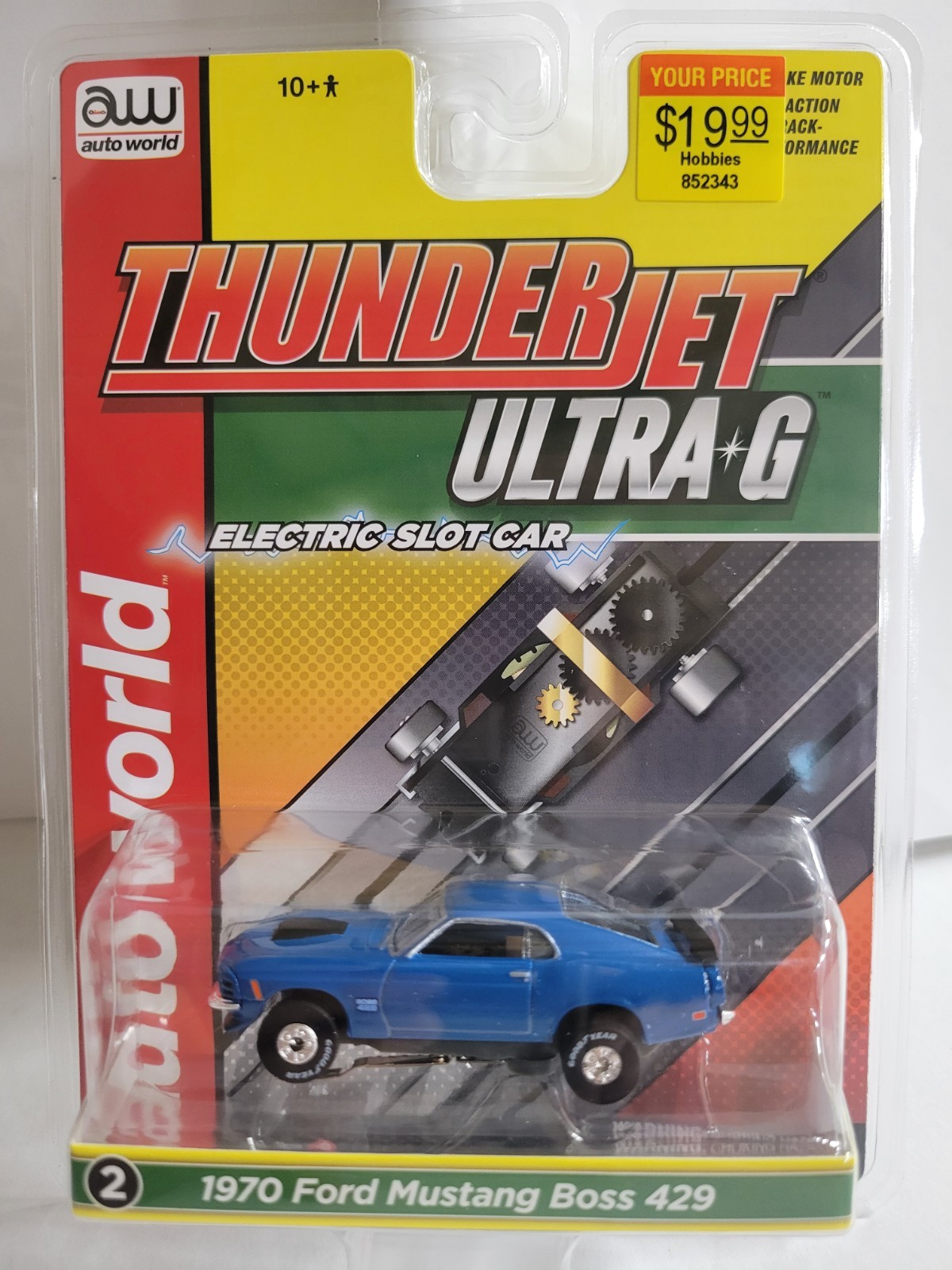 Auto World 1970 Ford Mustang Boss 429 HO Scale Slot Car SC411