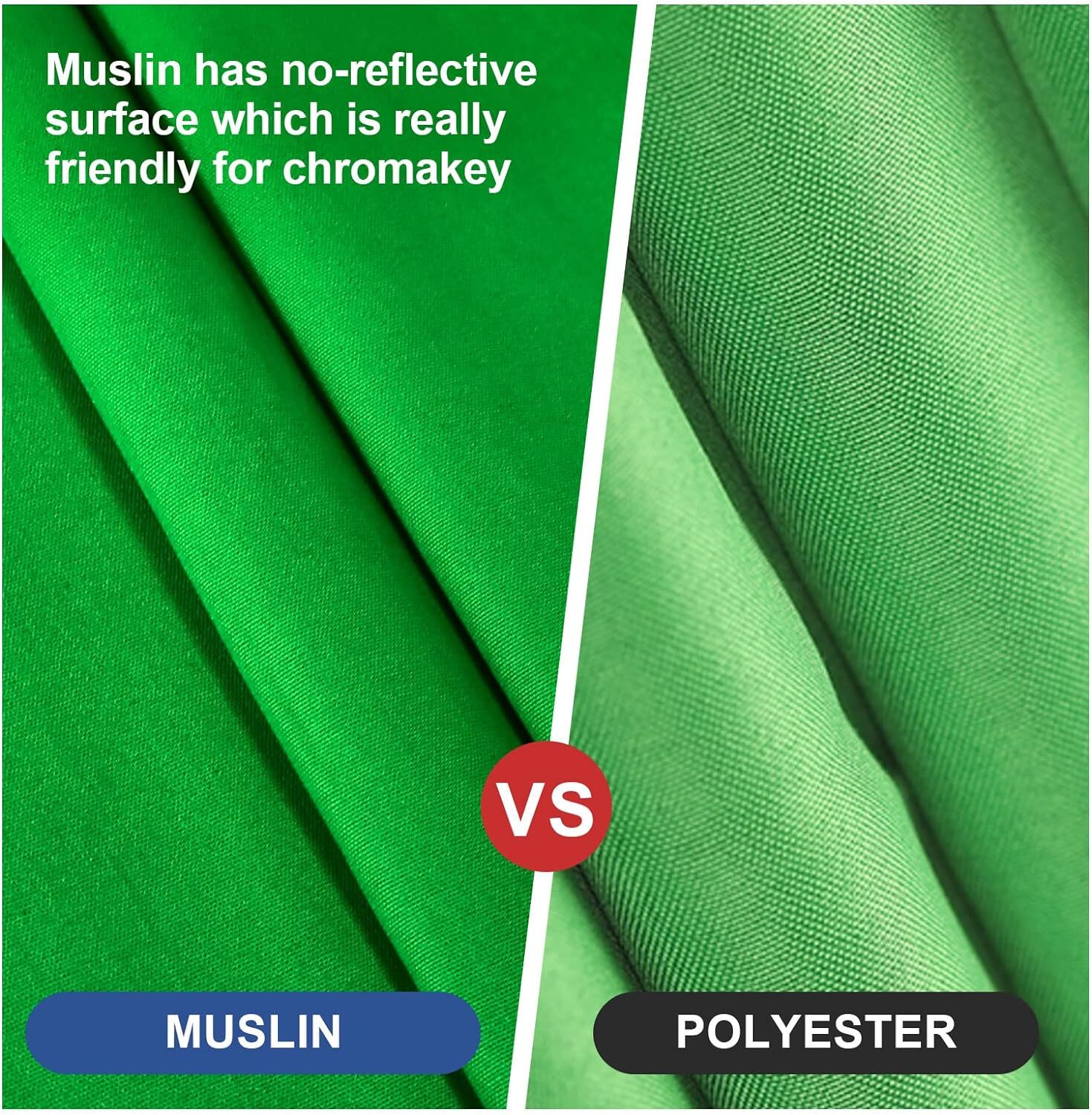 Selens 10 x 10ft Green Chromakey Backdrop Screen Photography Background Studio