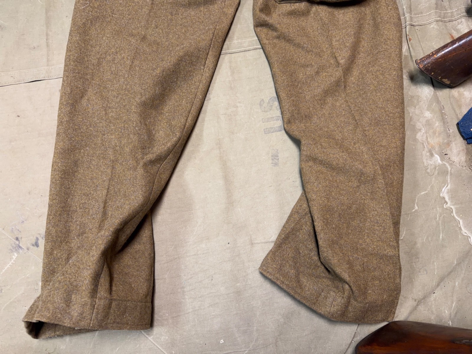 WWII BRITISH ARMY P1937 P37 WOOL BATTLEDRESS FIELD TROUSERS-SIZE 3XLARGE