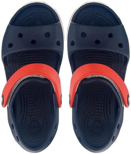 Kids Crocs Crocband Sandal Navy/Red Childrens size 10 New Real Authentic!!!