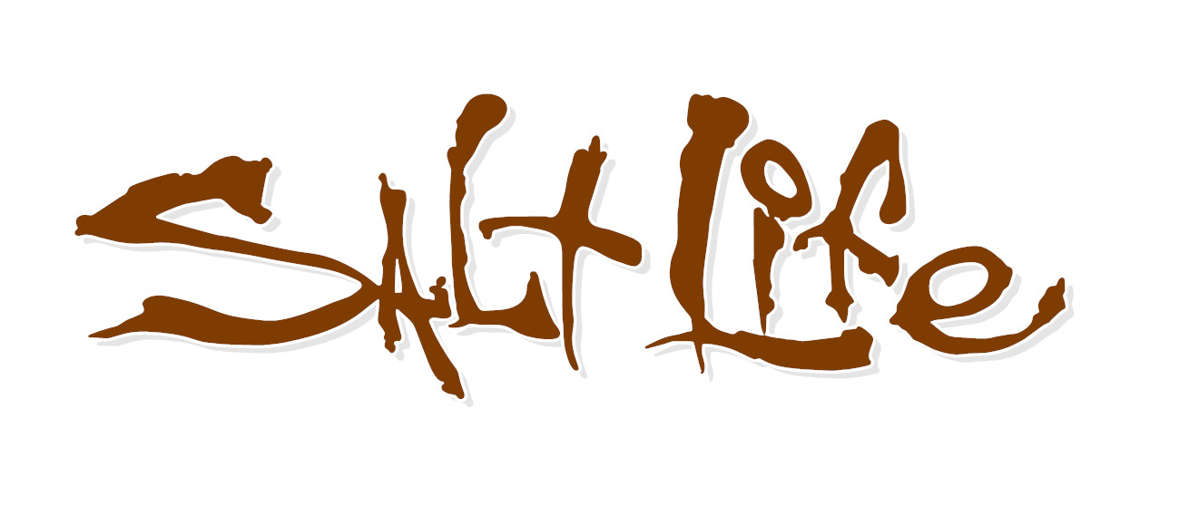 Salt Life Signature - CHOOSE Size & Color - Vinyl Decal Sticker - FREE S/H