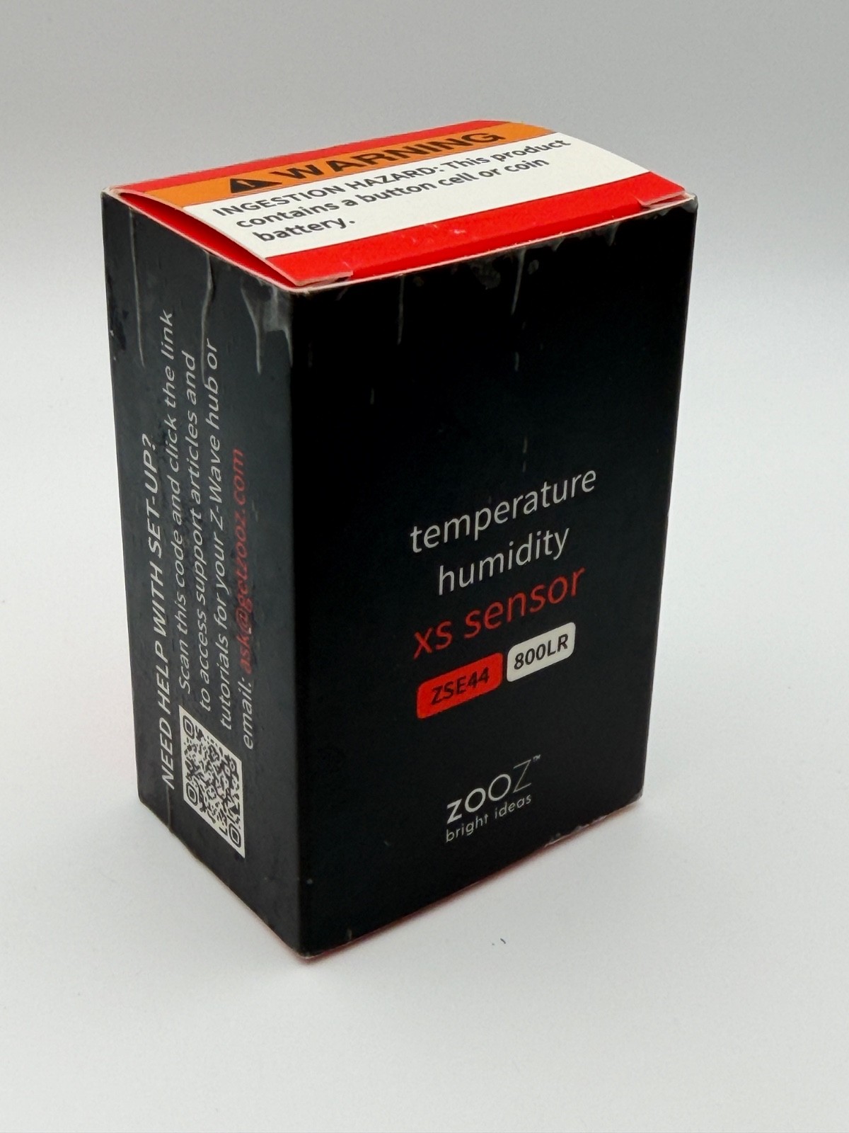 ZOOZ [ZSE44] 800LR 800 SERIES Z-WAVE LONG RANGE TEMPERATURE HUMIDITY XS SENSOR