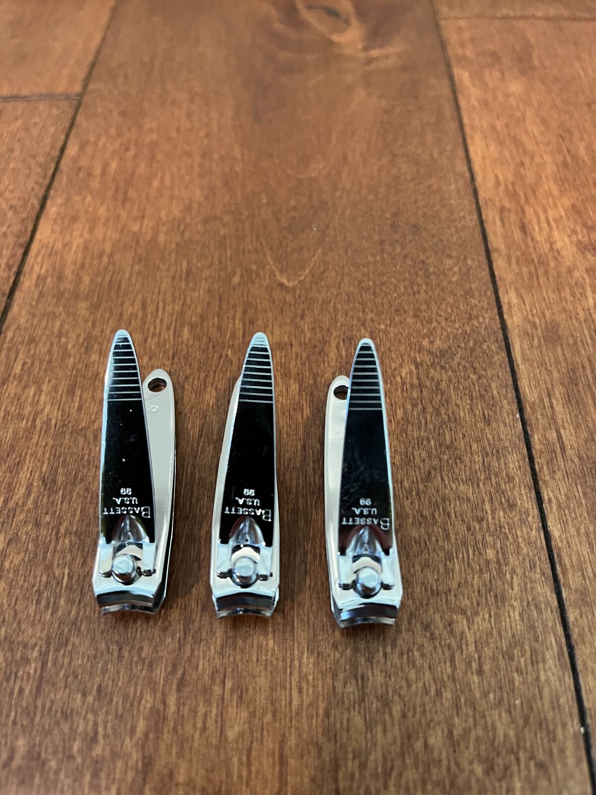 Vintage Trim Nail Clippers, Bassett USA 99 Rare New old stock ( 3 pack)