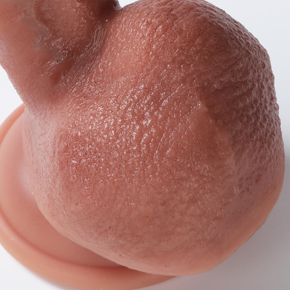 4-Inch Short Small Dildo for Beginners: Non-Porous Silicone, with Strong Suction