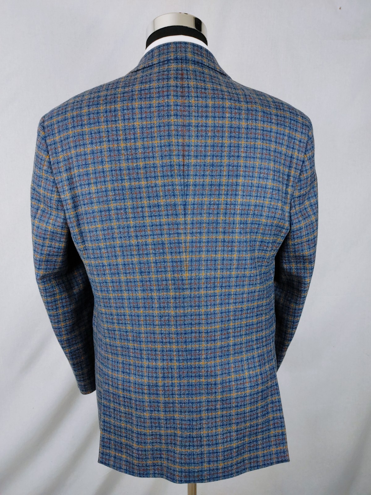 Paul Fredrick Sport Coat Mens 40/42S Soft Tweed Wool Multicolor Check Jacket