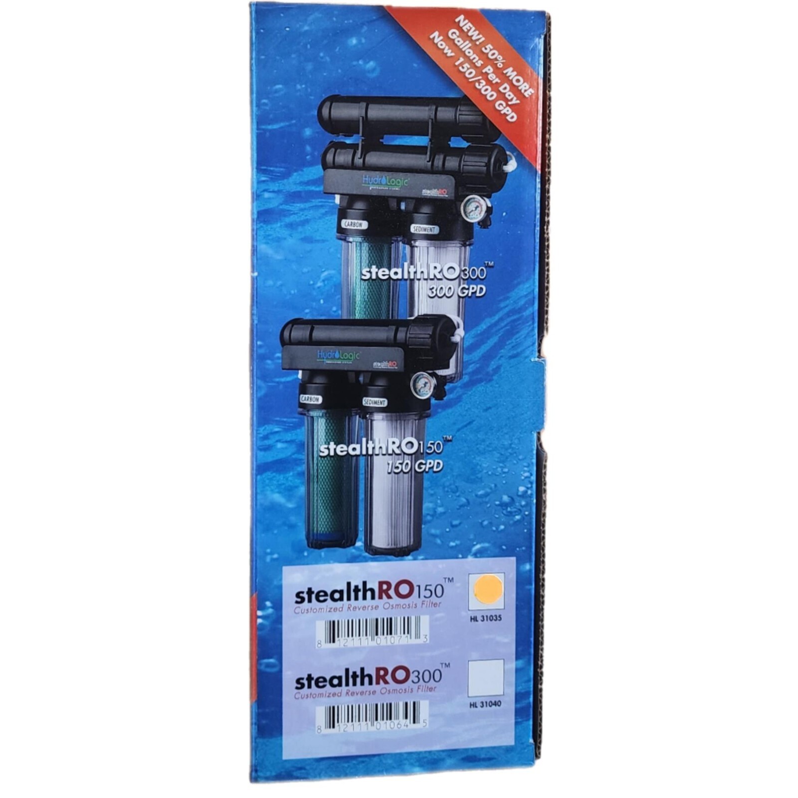 New Hydrologic Stealth-RO150 Reverse Osmosis System 150GPD Coconut Fiber Filter