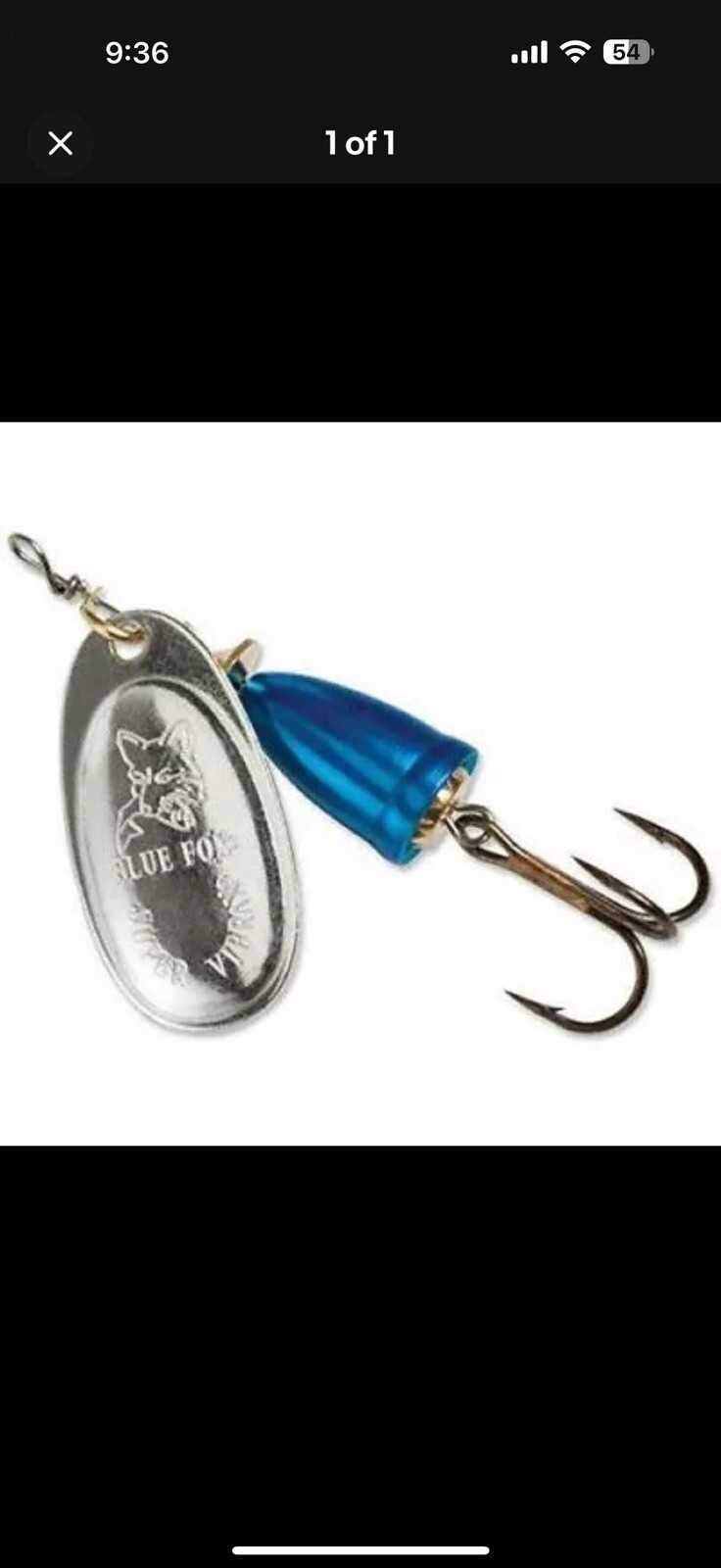 5X New Blue Fox Super Vibrax Classic Spinner - 3/16 oz. - Silver Blue, Mid Depth