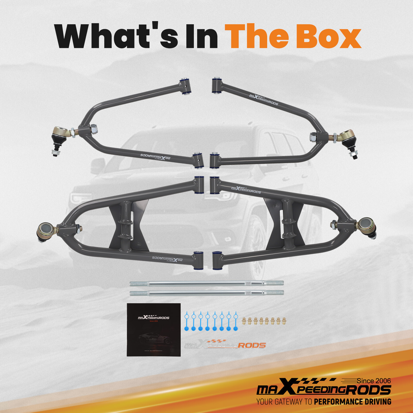 4x Fully Adjustable A Arms +2 +0 for Honda TRX 400EX Trx400 Trx 400ex All Years