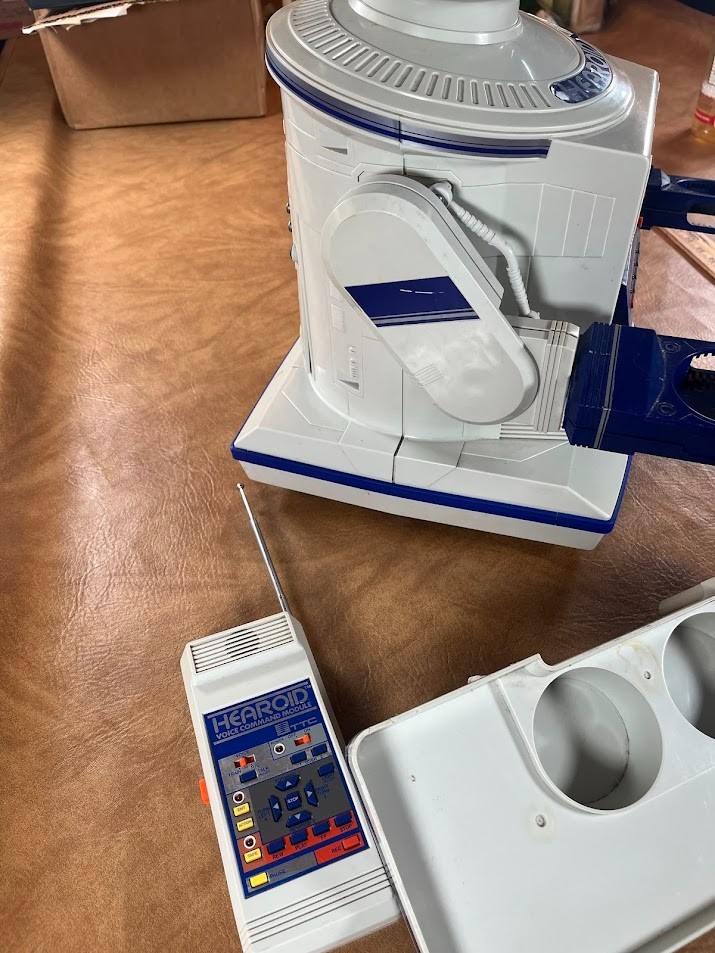 Vintage Hearoid Harold Omnibot Robot Japan Voice Command Module Tray