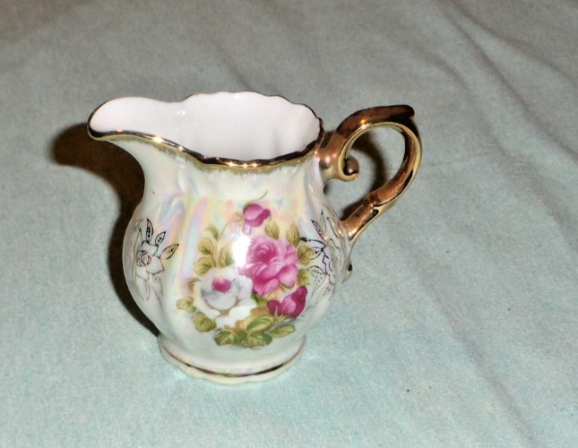 VINTAGE Fresh Iridescent China Tea Set-15 pcs-COMPLETE-Hand Painted Japan-BEAUTY