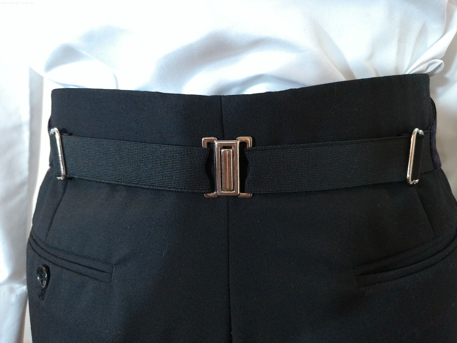 Men's Emerald Backless/Open Back Vest, Pre Tied Bow Tie, and Pocket Square