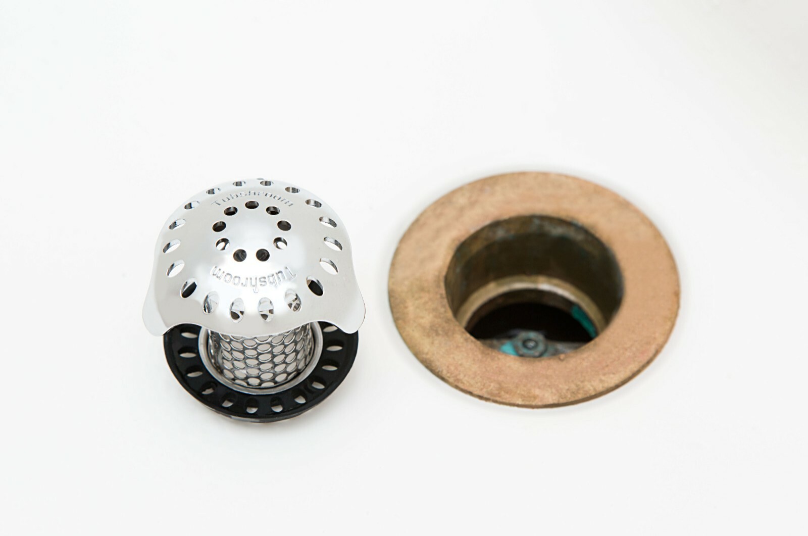 TubShroom® Ultra Drain Protector Hair Catcher Strainer in Stainless Steel (New!)