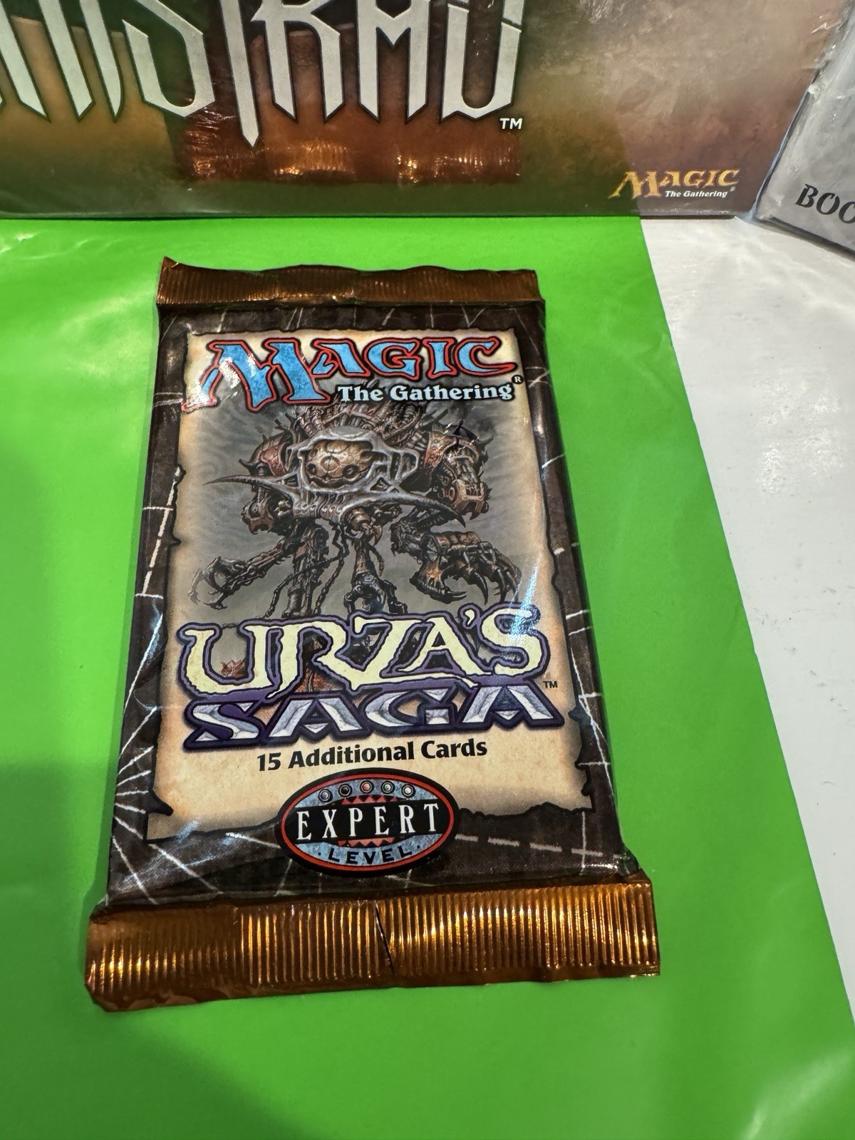 Magic The Gathering booster packs “Gathering The Magic Booster” Bags GREEN