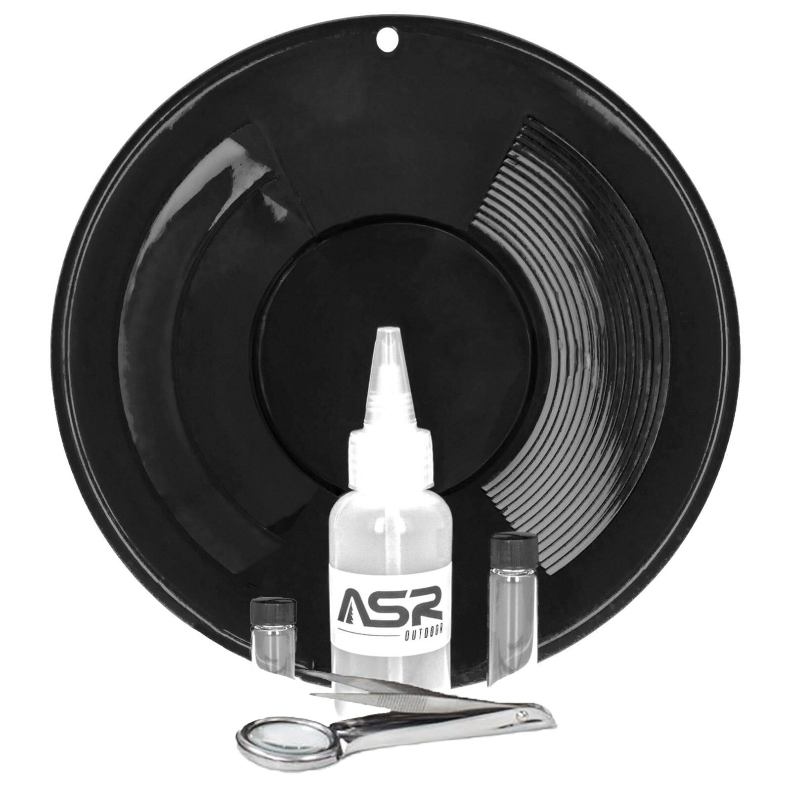 ASR Outdoor Black Gold Pan Gold Prospecting Beginners Kit, 5 Piece