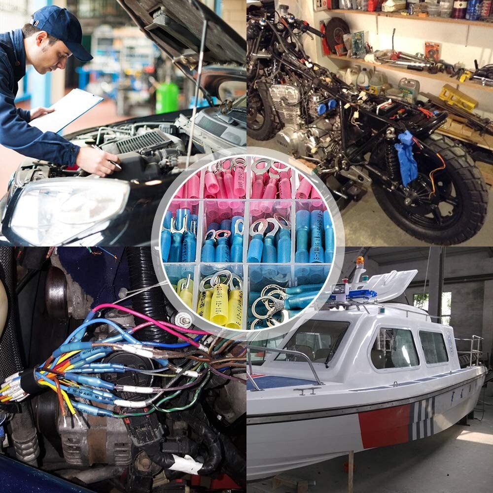 320/120Pcs Heat Shrink Wire Connectors Marine Automotive Waterproof Terminals