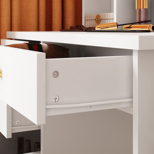 FUFU&GAGA 31.5-in White Makeup Vanity