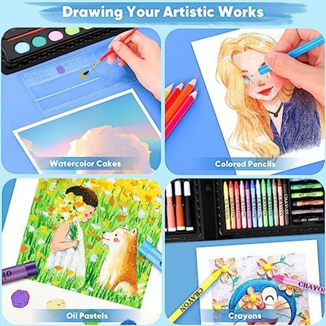 Drawing Kit Painting Art Set Art Kits Gifts Box-Art and Crafts for Kids 149 Pack