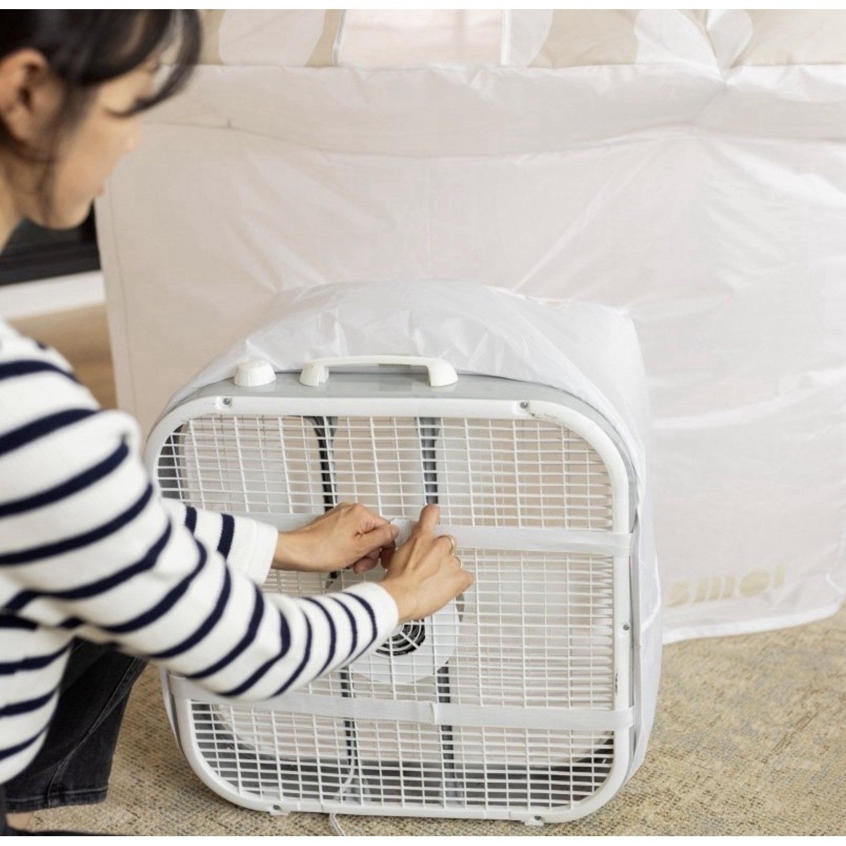 SMOL Air Fort Inflatable Mushroom Tent Kids Play Fort Beige Polka Dot NEW Sealed