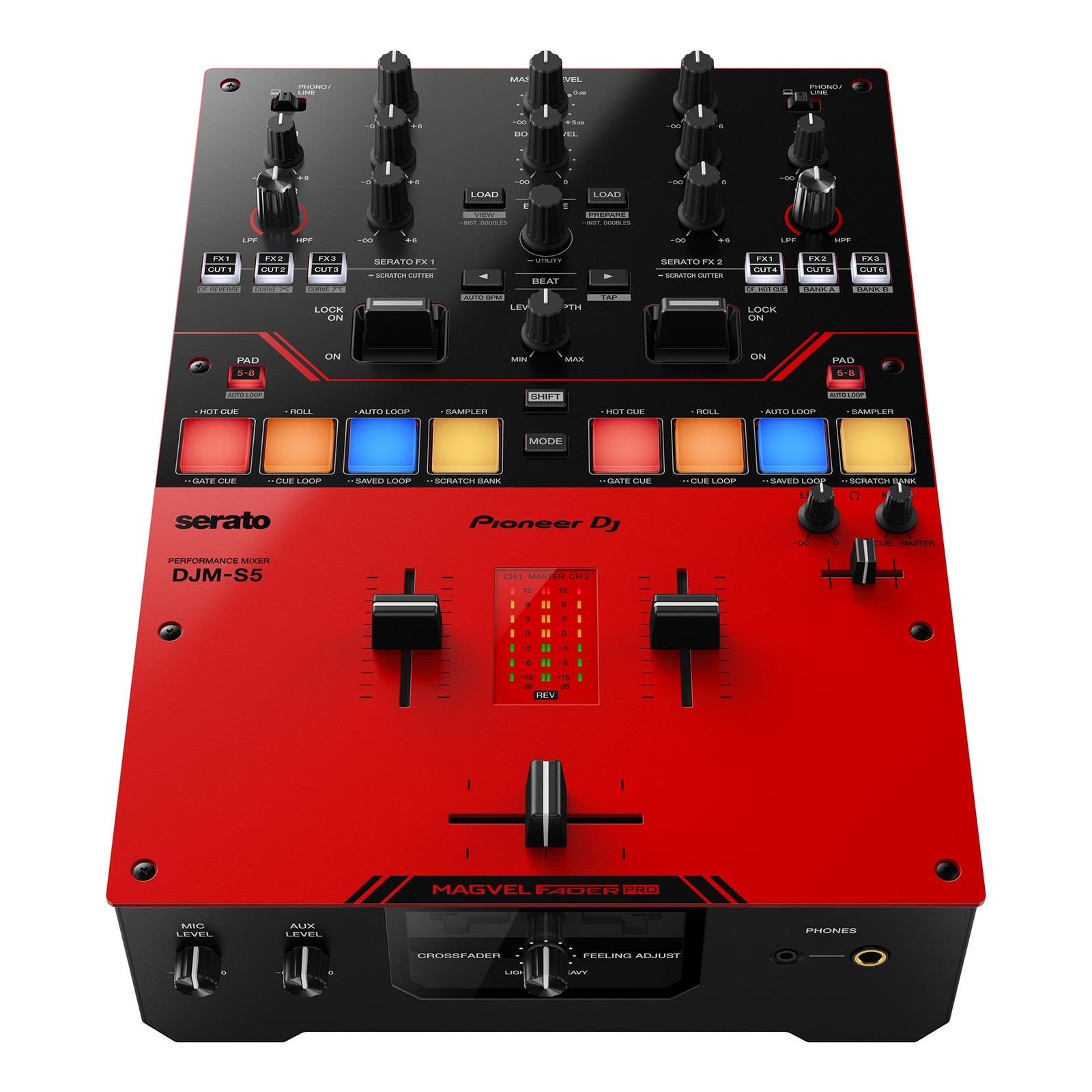 Pioneer DJ DJM-S5 2-channel Mixer for Serato DJRed/Black