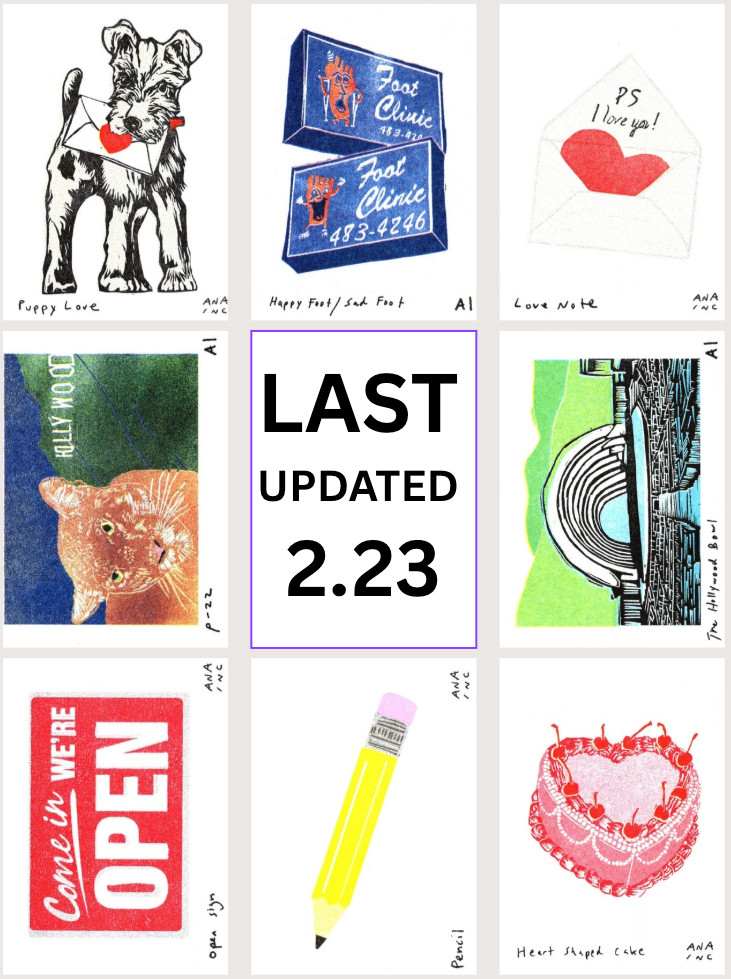 3/12 Over 250+ Individual Mini Print LOOK Anastasia Inciardi Machine Prints