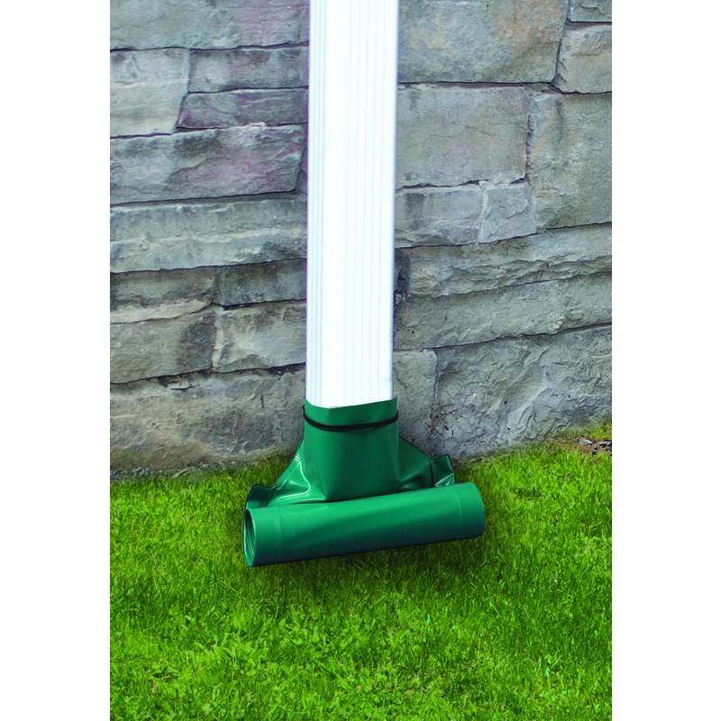 Frost King DRAIN AWAY 8' Green Plastic K Downspout Extension Unrolls DE200 NEW!!