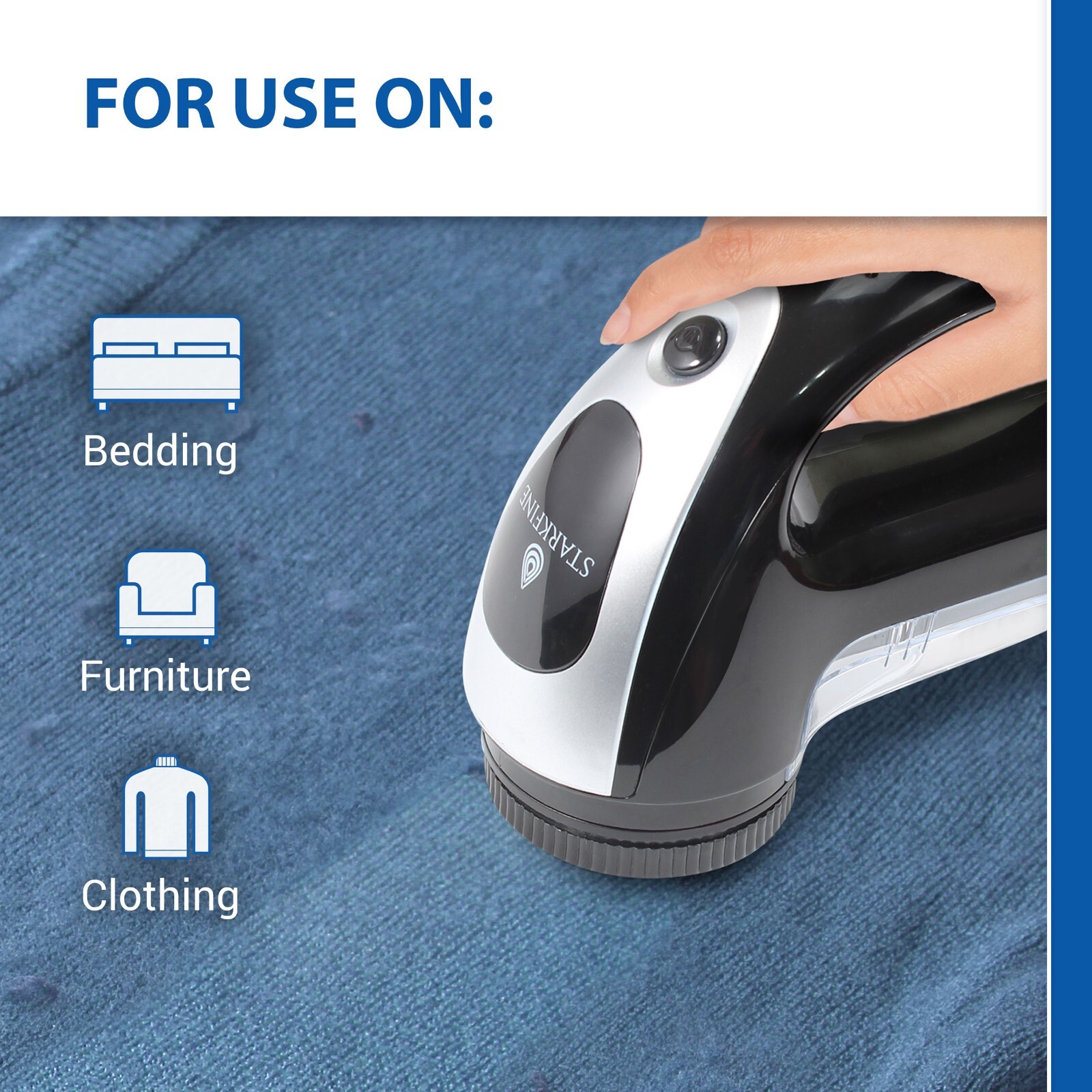 Fabric Shaver with Rechargeable Battery | Lint Shaver W Bonus Replacement Blade