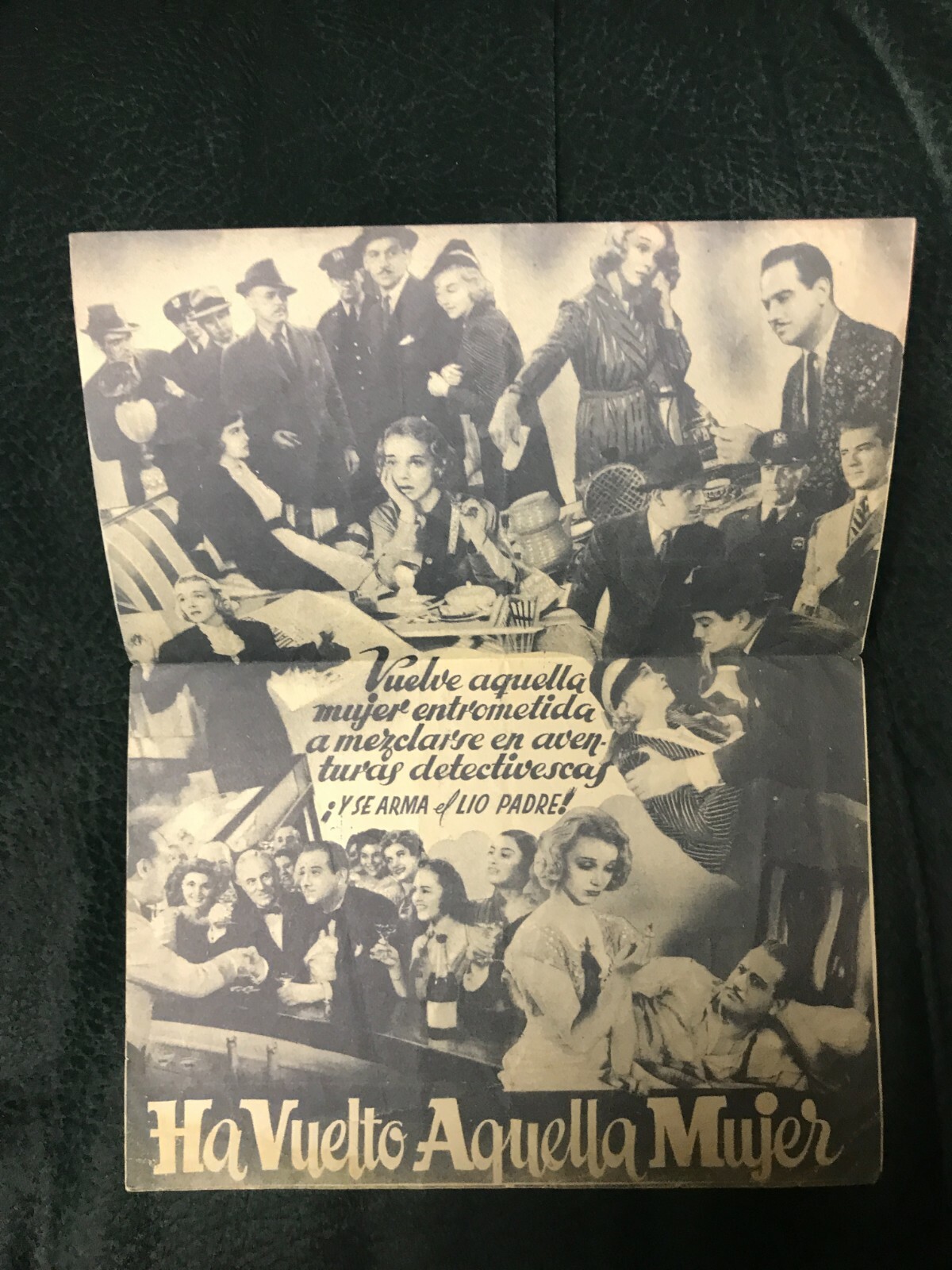 There's That Woman - Original Spanish Herald 1939 - Virginia Bruce - Mystery