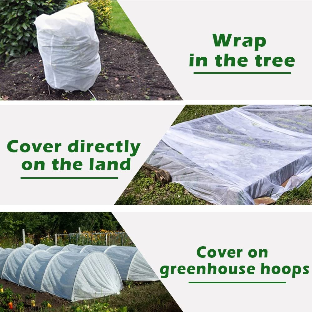 7x25ft Plant Frost Protection Cover Floating Row Frost Cloth for Vegetables
