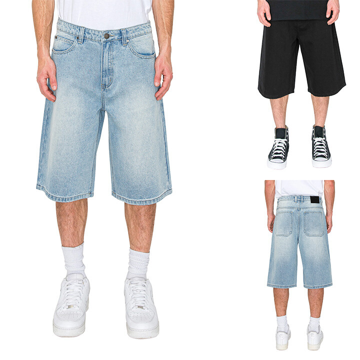 Victorious Men's Baggy fit Denim Shorts Hip-Hop Loose Wide Leg Jeans DS2099EY